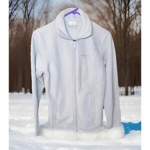 Columbia Benton Springs Full Zip Fleece Jacket- Women's Size S Charcoal Heather